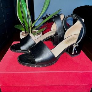 Valentino leather slip sandals